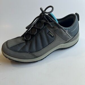 Ecco Women Hiking Shoes 5.5 Hiking Gore Tex YAK Leather Gray